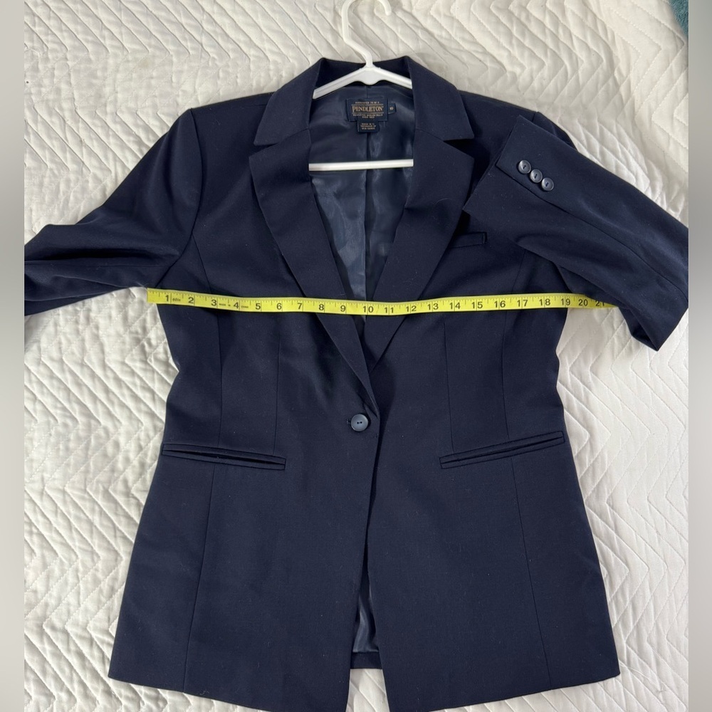 Pendleton Davis Wool Blazer Navy Blue 10 - Picture 7 of 13